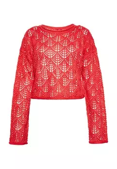 Свитер swirly, красный