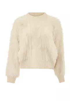 Свитер Swirly Strick, бежевый