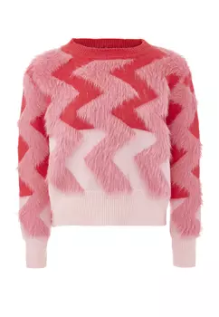 Свитер Swirly Strick, розовый