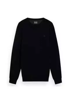 Свитер - свитер из вискозы однотонный Scotch & Soda, черный