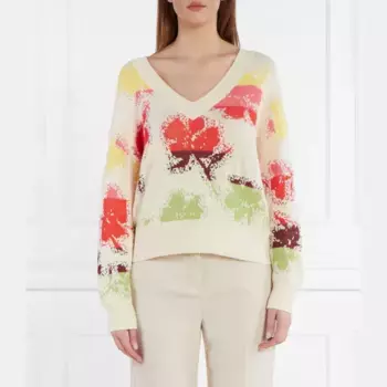 Свитер свободного кроя Desigual, бежевый