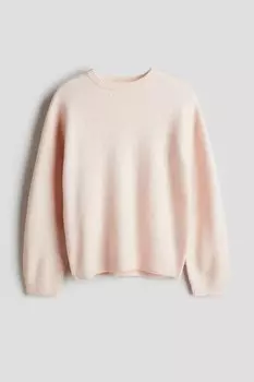 Свитер свободного кроя H&M, розовый