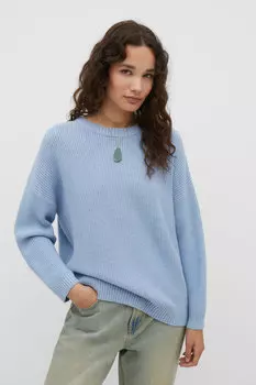 Свитер свободного кроя из трикотажа Stradivarius, металлик