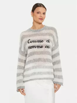 Свитер свободного кроя Kontatto, белый