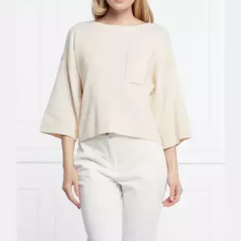 Свитер свободного кроя Peserico, бежевый