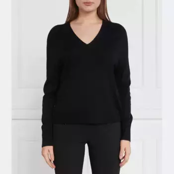 Свитер свободного кроя с добавлением шерсти и кашемира Marc Cain, черный