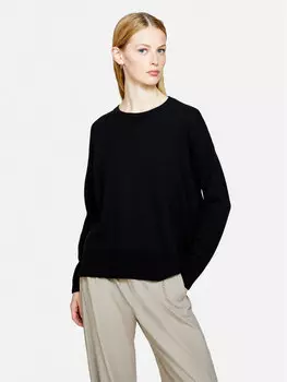 Свитер свободного кроя Sisley, черный