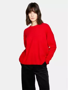 Свитер свободного кроя Sisley, красный