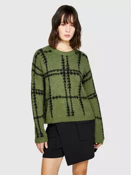 Свитер свободного кроя Sisley, зеленый