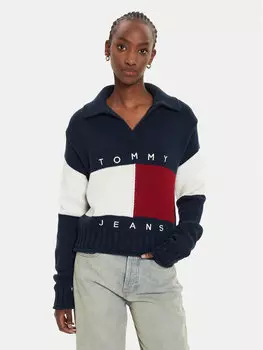Свитер свободного кроя Tommy Jeans, синий