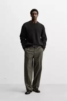 Свитер свободного кроя ZARA, черный