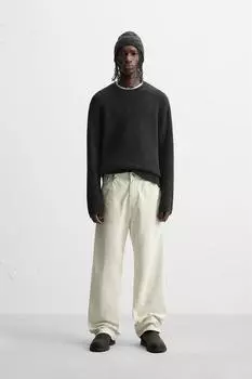 Свитер свободного кроя ZARA, черный