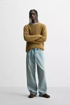 Свитер свободного кроя ZARA, цвет Mustard