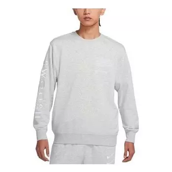 Свитер swoosh athleisure casual sports sweatshirt Nike, серый