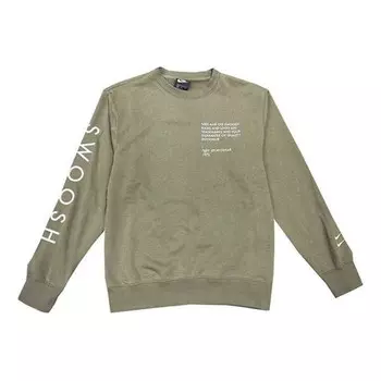 Свитер swoosh athleisure casual sports sweatshirt Nike, зеленый
