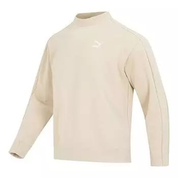 Свитер t7 mock neck crew dk 'beige' Puma, бежевый