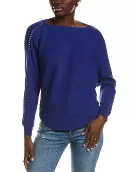 Свитер T Tahari Dolman, синий