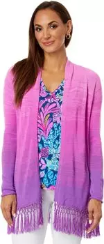 Свитер Tatum Ombre Cardigan Lilly Pulitzer, цвет Orchid Oasis Marled Ombre