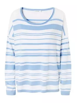 Свитер TATUUM Strippi, светло-синий