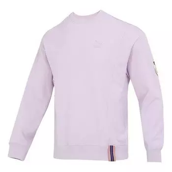 Свитер team badge crew sweater 'purple' Puma, фиолетовый