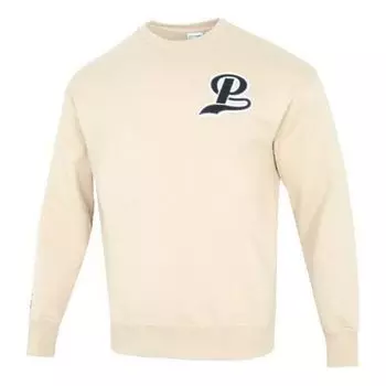 Свитер team crew logo sweatshirt 'beige' Puma, бежевый