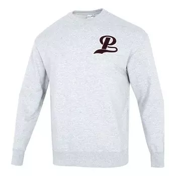 Свитер team crew logo sweatshirt 'grey burgumdy' Puma, серый