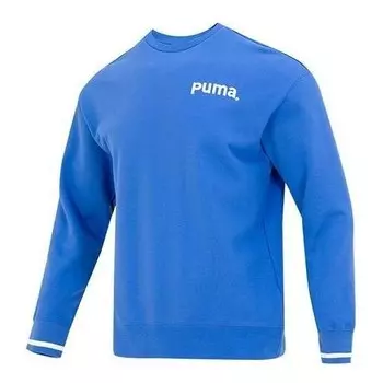 Свитер team crew tr logo sweater 'blue' Puma, синий