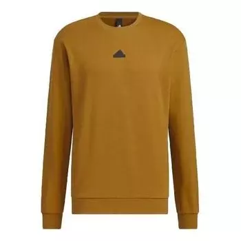 Свитер tech graphic crew 'tan' Adidas, бежевый