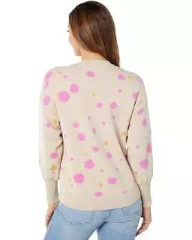 Свитер Ted Baker Ssaskia Knitted Jacquard Curved Hem Sweater, цвет Light Brown