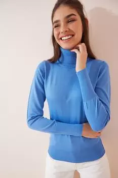 Свитер - Темно-синий - Классический крой Happiness stanbul, темно-синий