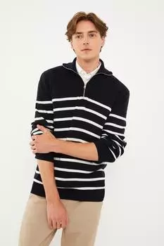 Свитер - Темно-синий - Классический крой LC Waikiki, темно-синий