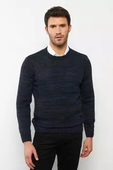 Свитер - Темно-синий - Классический крой LC Waikiki, темно-синий