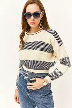 Свитер - Темно-синий - Классический крой Olalook, темно-синий