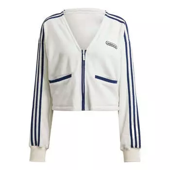 Свитер terry fabric cropped sweatshirt Adidas, белый
