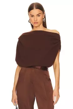 Свитер The Sei Asymmetric Drape, цвет Chocolate