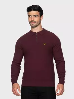 Свитер Threadbare Bintcliff, бордовый