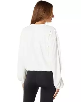 Свитер THRIVE SOCIETE Ruched Surplice Pullover, белый