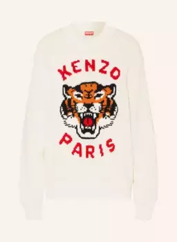 Свитер тигр Kenzo, белый