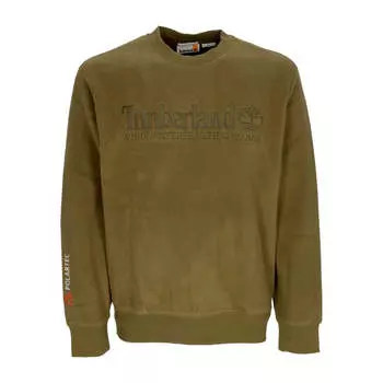 Свитер Timberland Embroidered Brand Sweater 'Olive Green', оливкого-зеленый