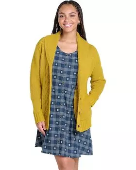 Свитер Toad&Co Ginn Cable Cardigan, цвет Olive Tree