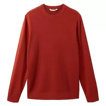 Свитер Tom Tailor 1038198 Structured Knit Crew Neck, оранжевый