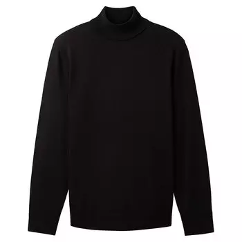 Свитер Tom Tailor 1038202 Basic Knit Turtle Neck, черный