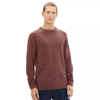 Свитер Tom Tailor 1038246 Multicolor Knit Crew Neck, коричневый