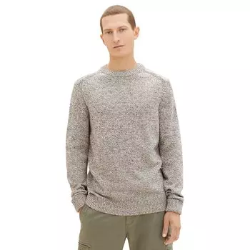Свитер Tom Tailor 1038246 Multicolor Knit Crew Neck, серый