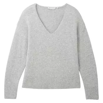 Свитер Tom Tailor 1038392 Cozy V Neck, серый