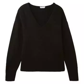 Свитер Tom Tailor 1038392 Cozy V Neck, черный