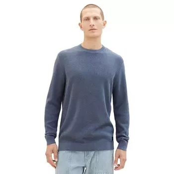 Свитер Tom Tailor 1038612 Structured Knit Crew Neck, синий