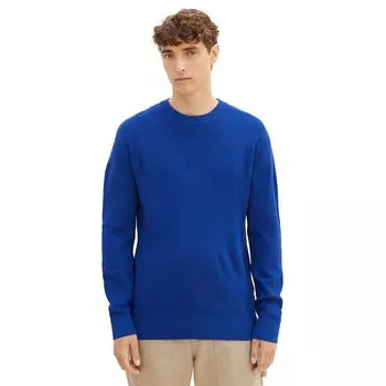Свитер Tom Tailor 1039723 Structure Mix Knit Crew Neck, синий
