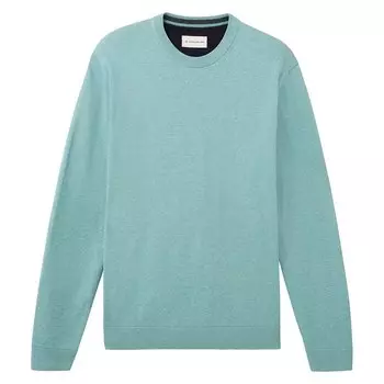 Свитер Tom Tailor 1039805 Basic Crew Neck, зеленый