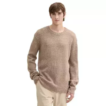 Свитер Tom Tailor Basic Cosy Crewneck Knit, бежевый